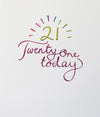 Mimosa Happy 21st Birthday Card