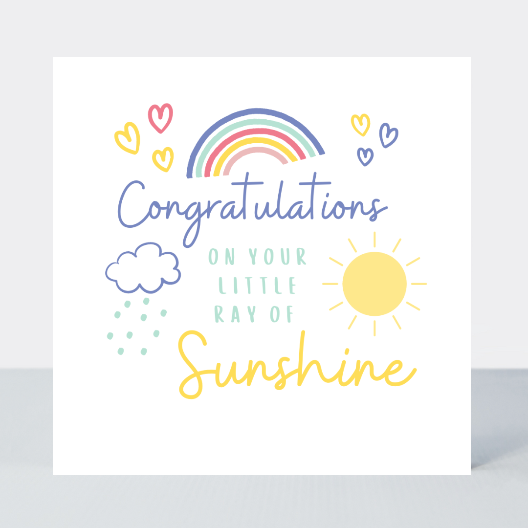 Rainbows Little Ray Of Sunshine Card