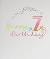 Mimosa Happy 7th Birthday Card