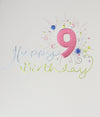 Mimosa Happy 9th Birthday Card