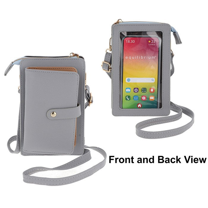 Mobile Phone Bag With Credit Card Purse Grey |More Than Just A Gift