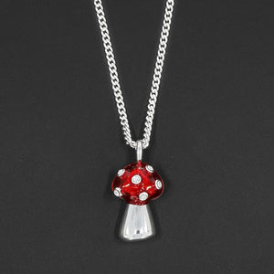 Equilibrium Girls Charming Toadstool Silver Plated Necklace |More Than Just A Gift