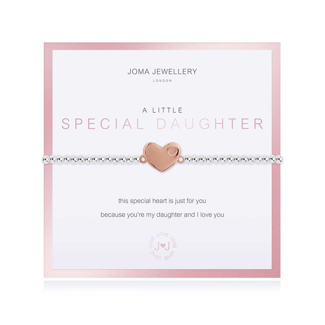 Joma Jewellery a little Special Daughter Boxed Bracelet - heart