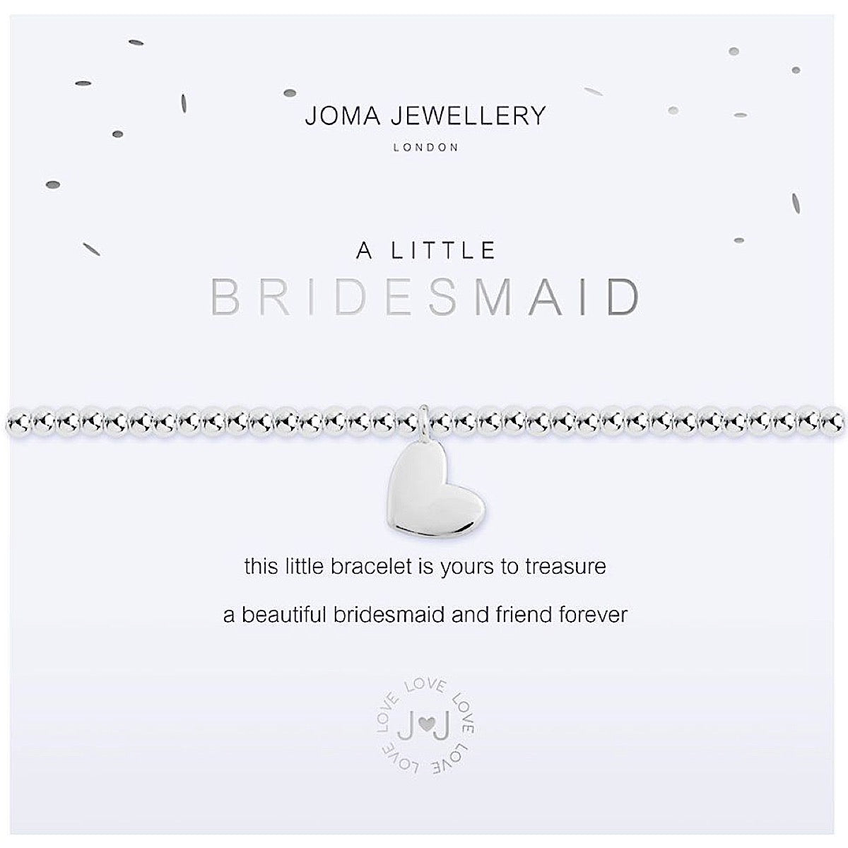 Joma a little Bridesmaid Bracelet - heart | More Than Just A Gift