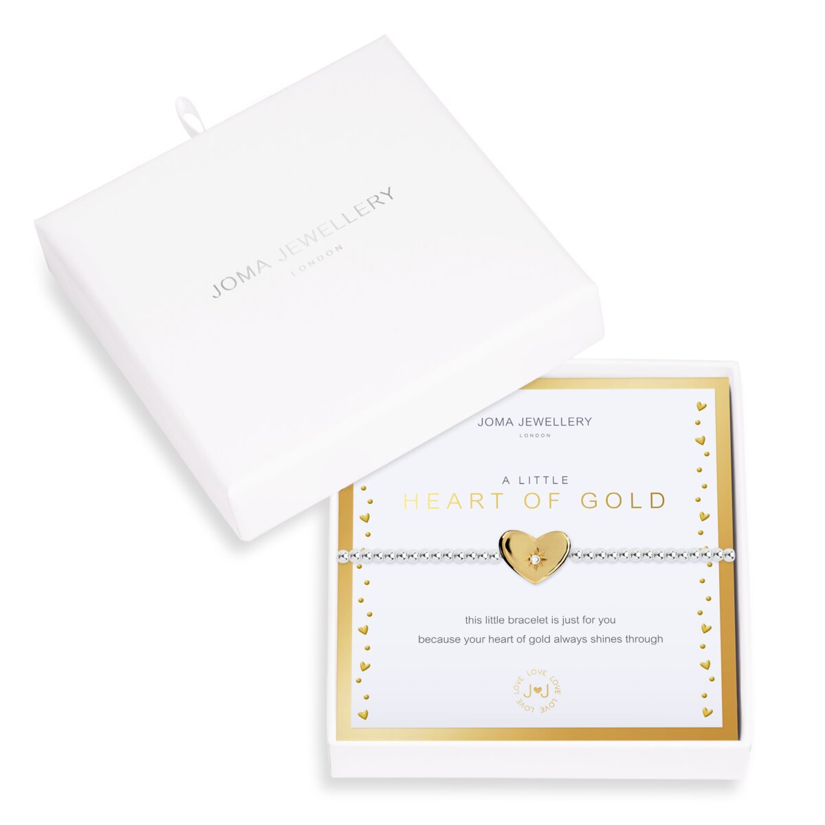Joma Jewellery Boxed a little Heart of Gold Bracelet