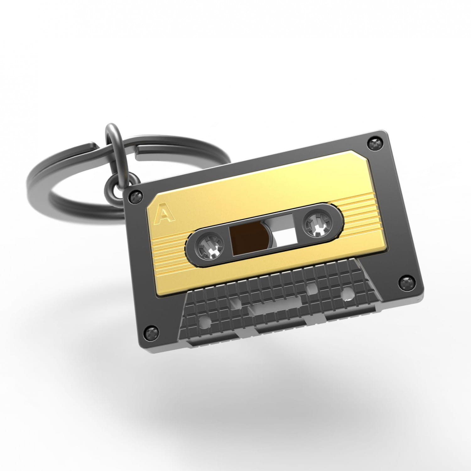 Metalmorphose Gold Audio Cassette Keyring
