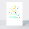 Super Stars Age 3 Birthday Card