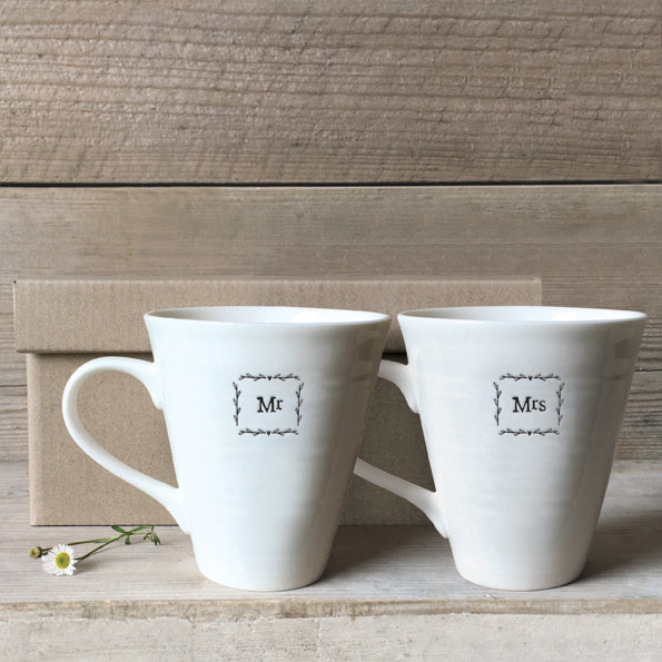 East of India Mug set - Mr & Mrs