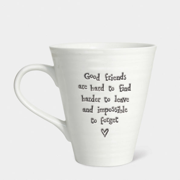 East of India Porcelain mug- Good friends