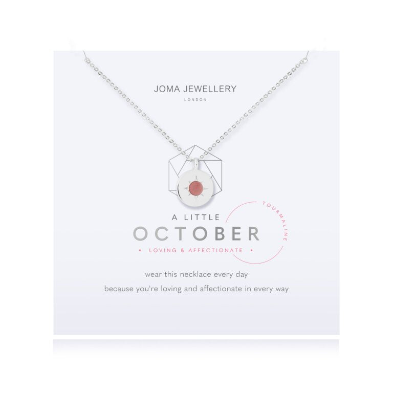 Joma Jewellery a little October Birthstone Necklace - Tourmaline