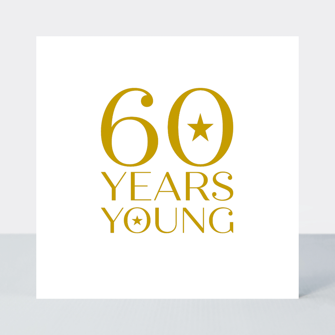 Only A Number Age 60 Birthday Card - Foil