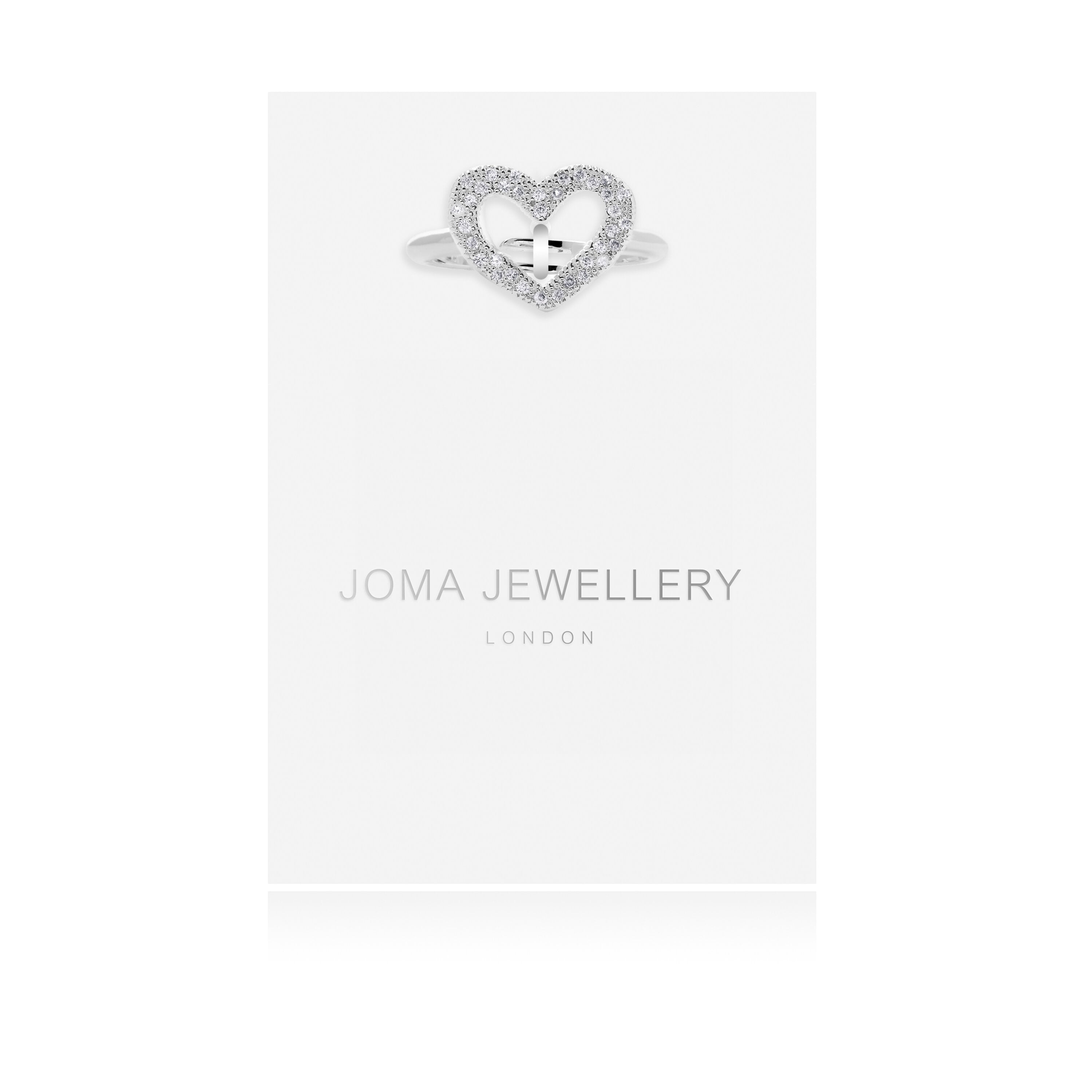 Joma Jewellery Lucia Lustre Heart Pave Ring