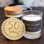 50th Birthday Scentiment Candle