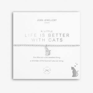 Joma Jewellery A Little 'Life Is Better With Cats' Bracelet | More Than Just A Gift