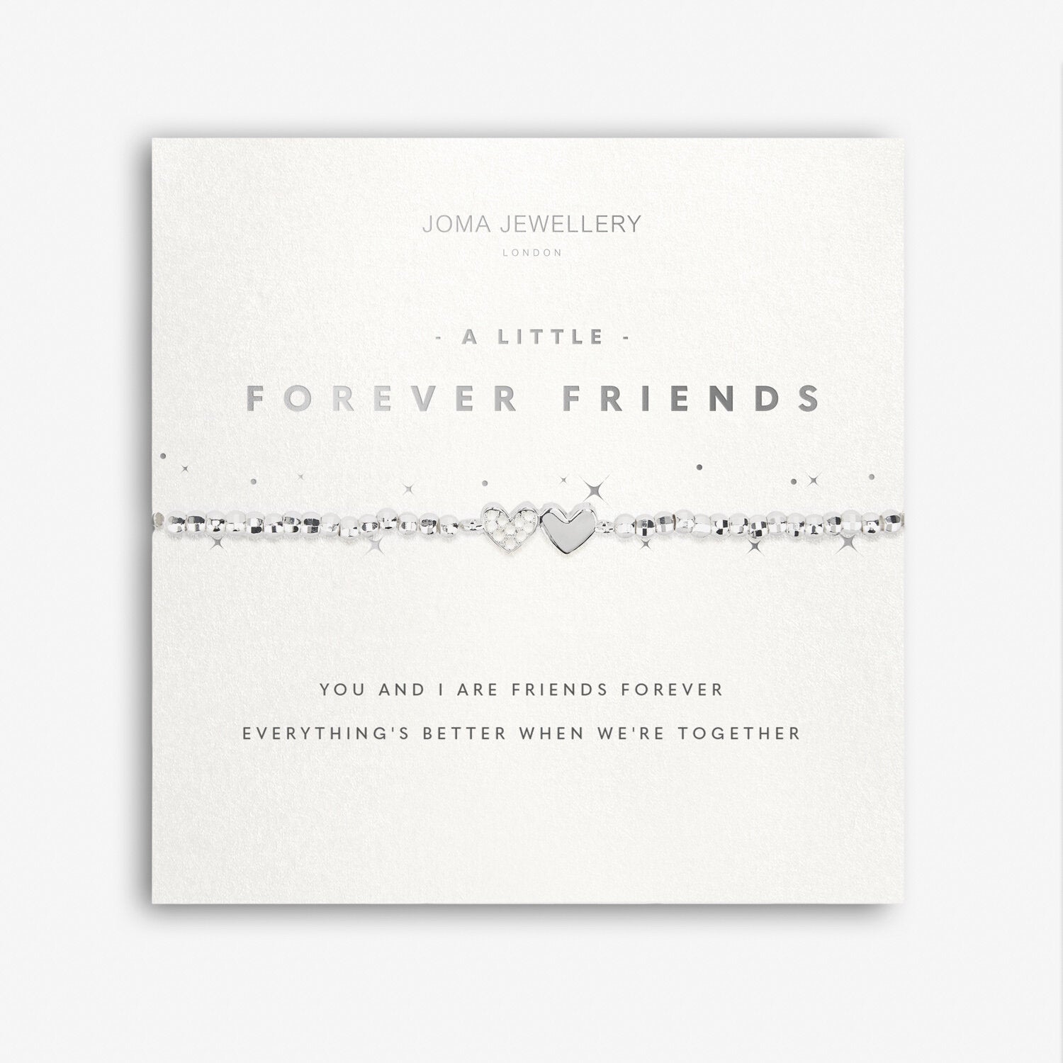 Joma Jewellery Faceted A Little 'Friends Forever' Bracelet | More Than Just A Gift