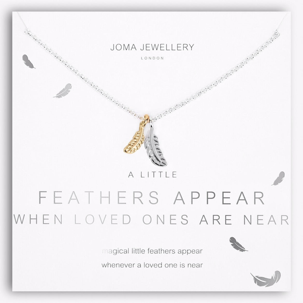 Joma Jewellery A Little Feathers Appear When Loved Ones Are Near Necklace