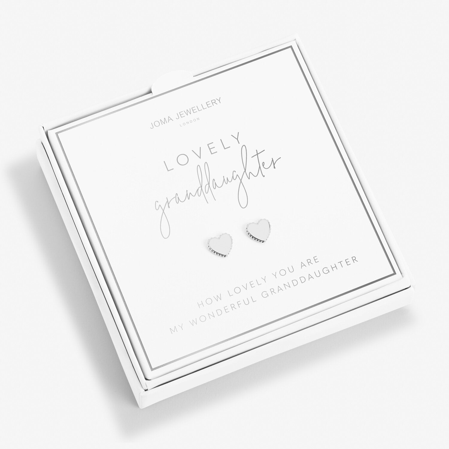 Joma Jewellery Beautifully Boxed A Little 'Lovely Granddaughter' Earrings | More Than Just A Gift