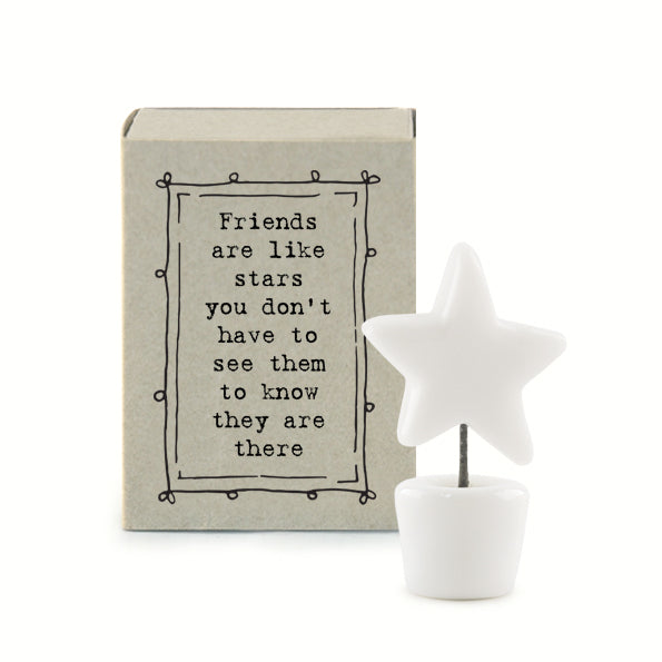 East of India Friends Like Stars Matchbox Token