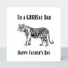 Law Of The Jungle Grrreat Father's Day Card