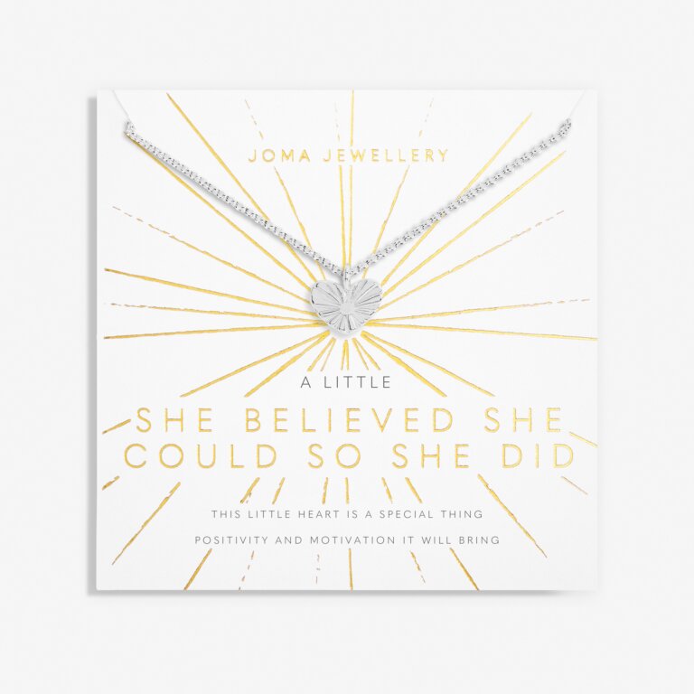 Joma Jewellery A Little 'She Believed She Could So She Did' Necklace|More Than Just A Gift