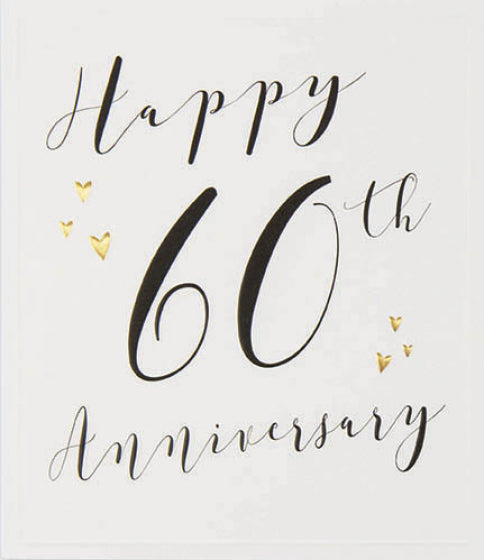 Orchid 60th Anniversary Card