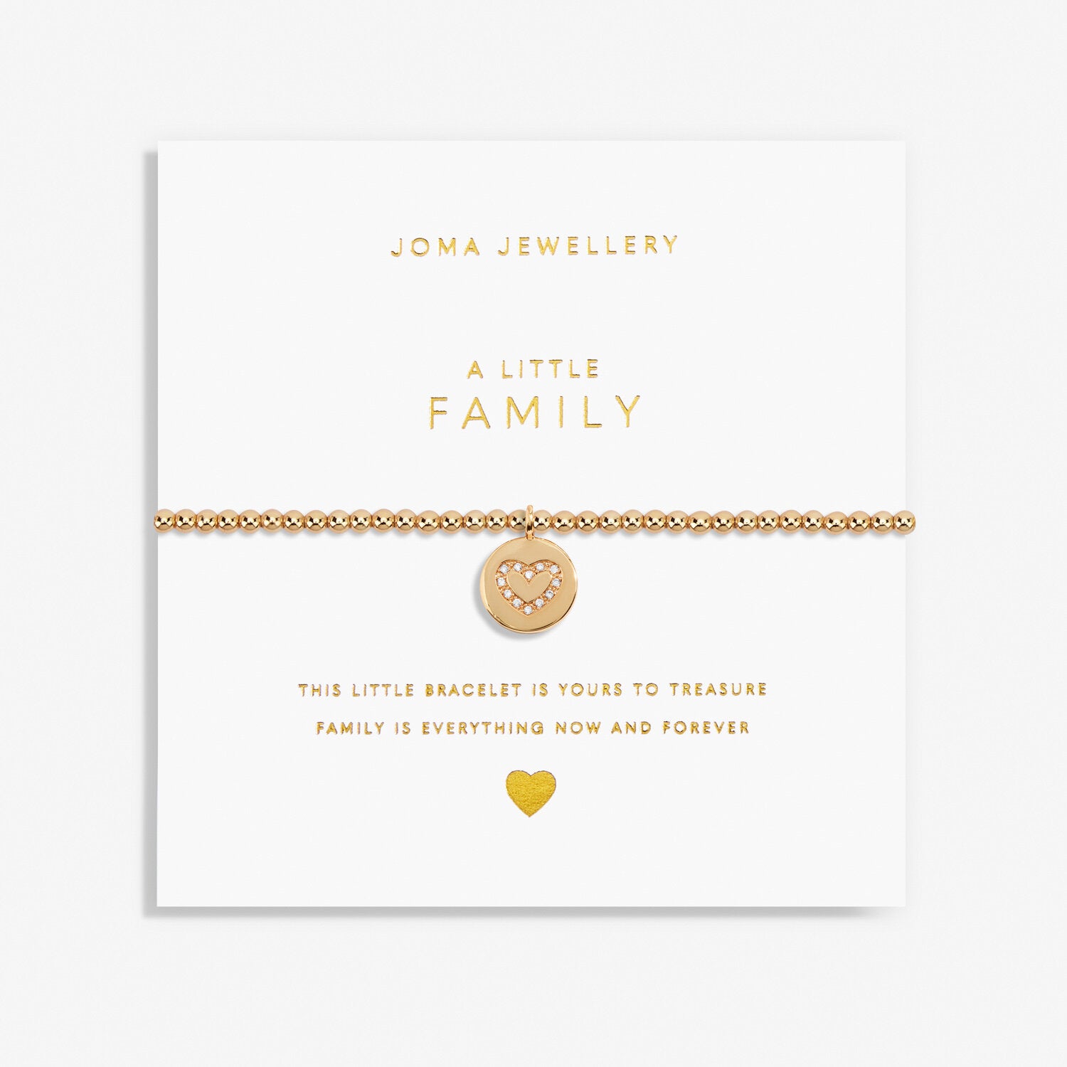 Joma Jewellery Gold A Little 'Family' Bracelet |More Than Just A Gift