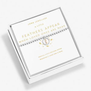 Joma Jewellery Beautifully Boxed A Little 'Feathers Appear When Loved Ones Are Near' Bracelet |More Than Just A Gift