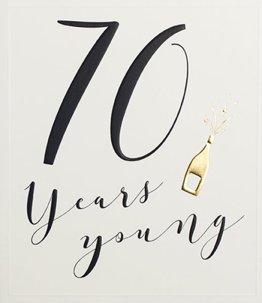 Orchid 70 Years Young Card
