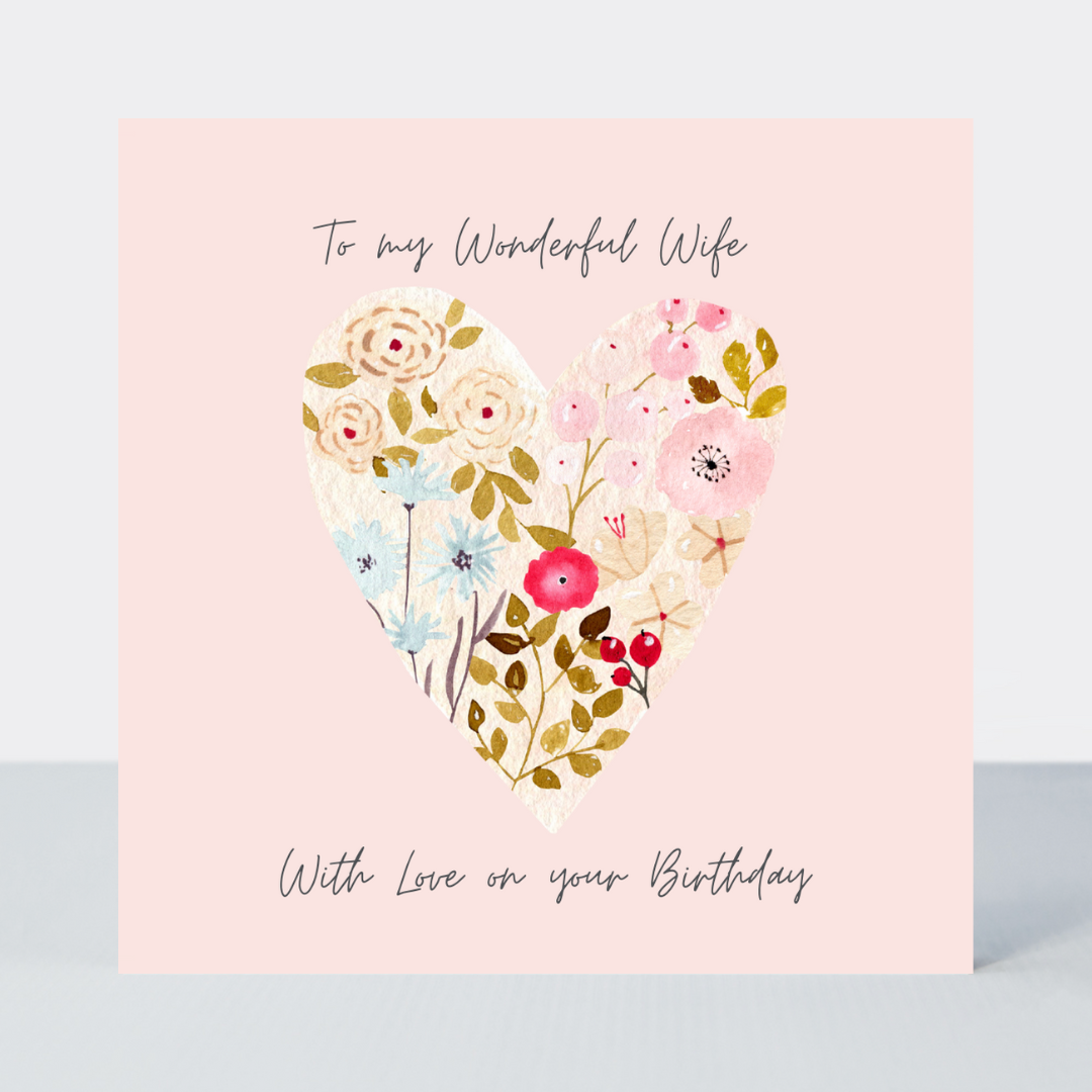Ma Cherie Wonderful Wife Birthday Card