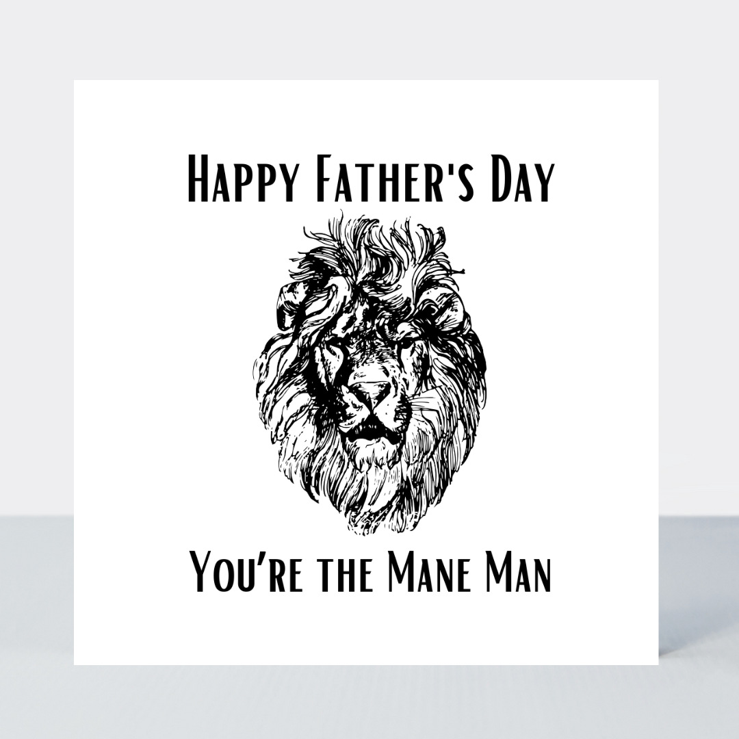 Law Of The Jungle Dad Mane Man Card