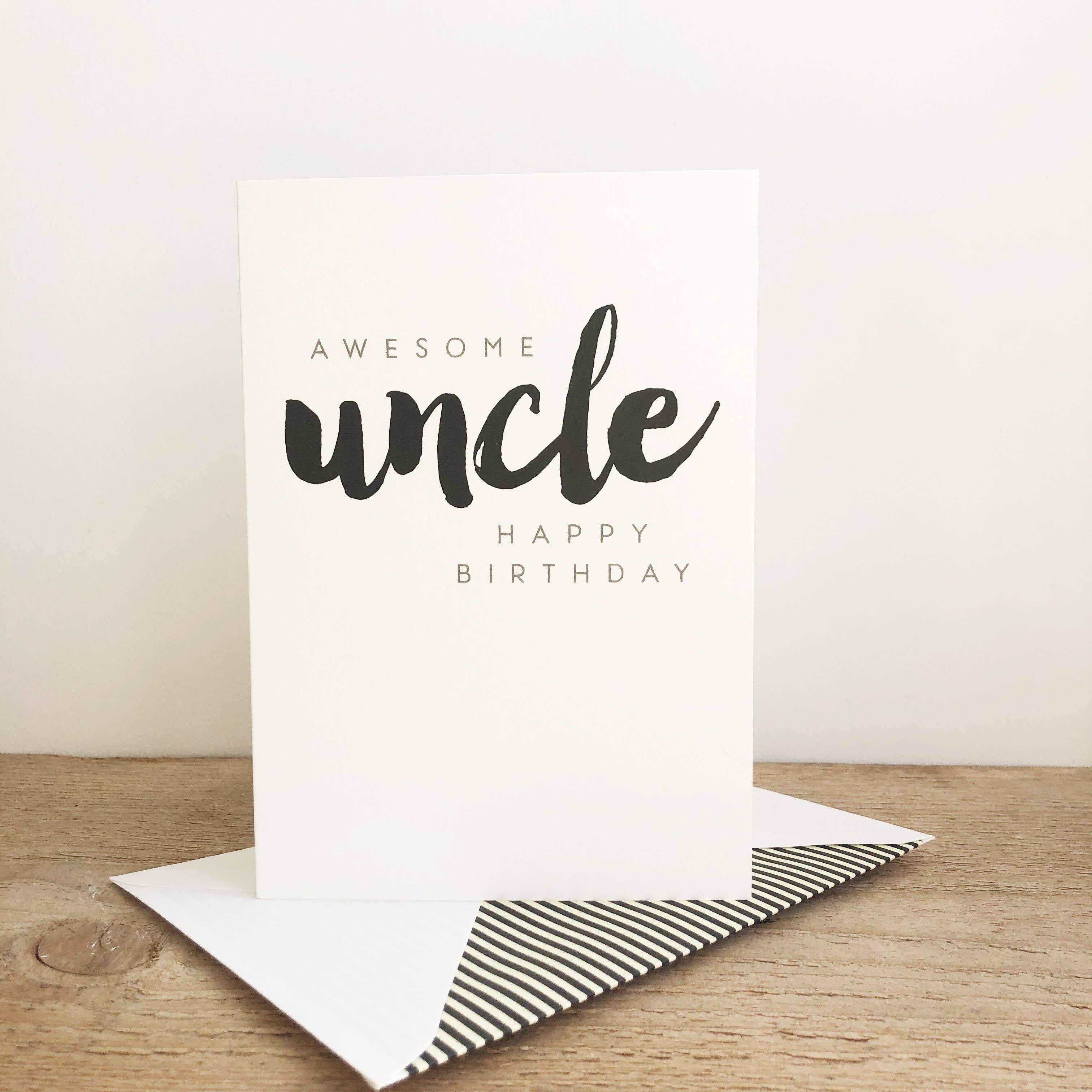 Megan Claire - Uncle Birthday Card