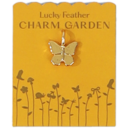 Lucky Feather - Charm Garden - Butterfly Charm - Gold