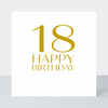Only A Number Age 18 Birthday Card - Foil