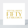 Only A Number Sister Fifty Card - Foil