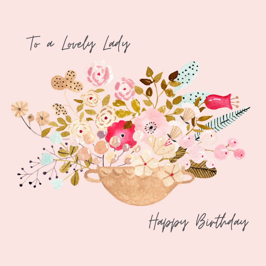 Ma Cherie Lovely Lady Birthday Card