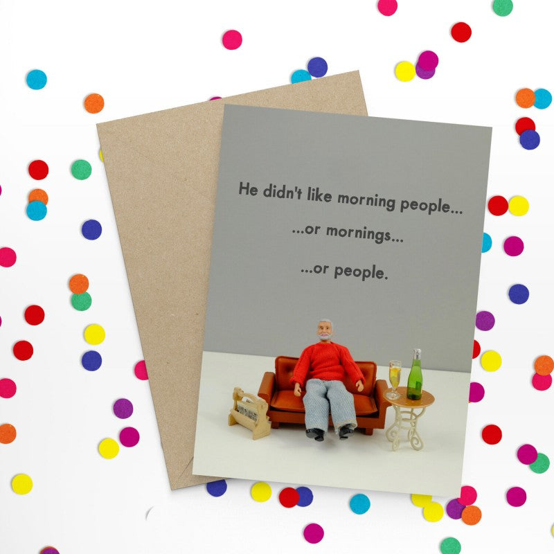Bold & Bright Morning People Card