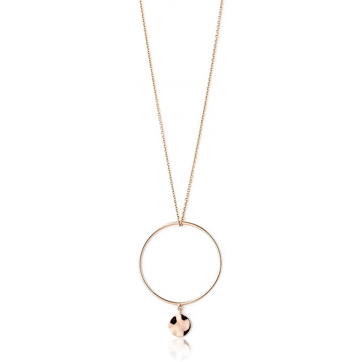 Ania Haie Rose Gold Ripple Circle Necklace | More Than Just at Gift | Narborough Hall