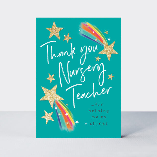 Bright Spark Thank You Nursery Teacher Card