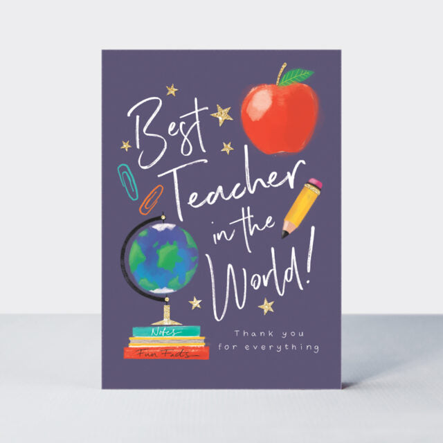 Bright Spark Best Teacher Thank You Card