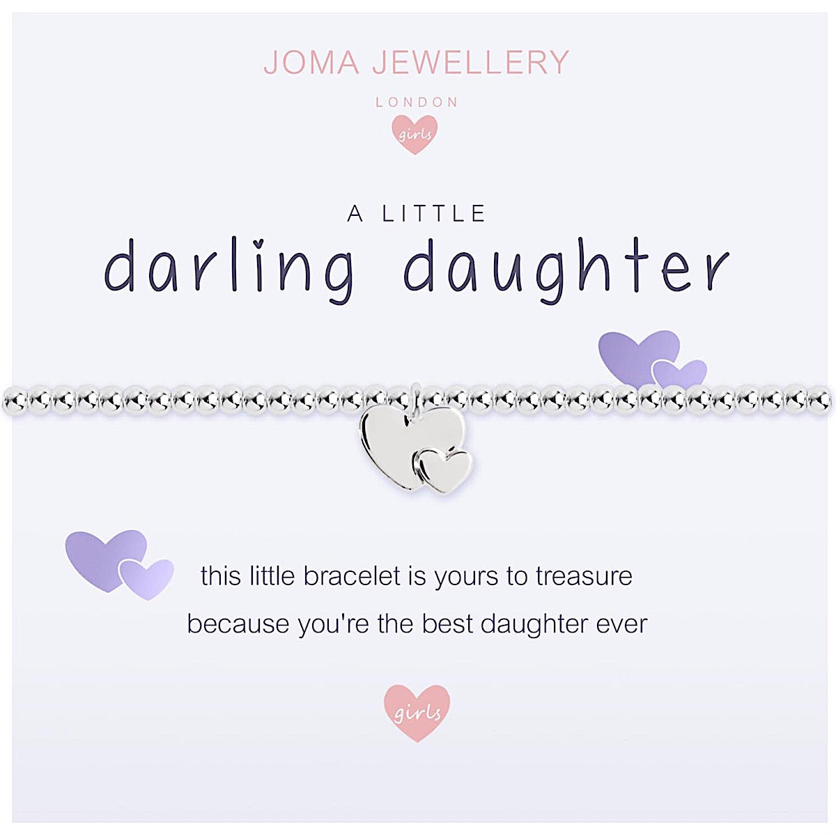 Joma Girls a little Darling Daughter Bracelet - heart