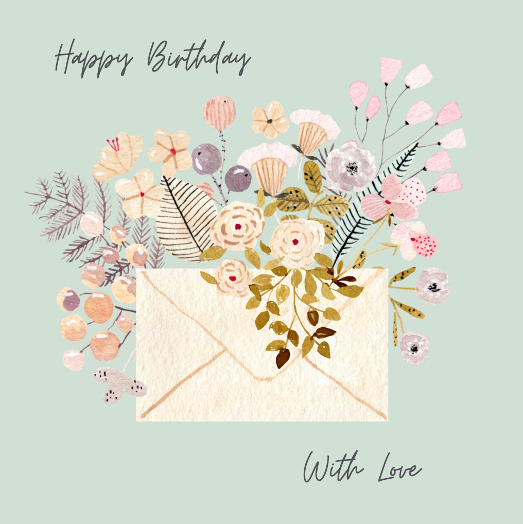 Ma Cherie With Love Birthday Card
