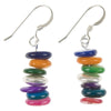 Carrie Elspeth Rainbow Shell Links Earrings
