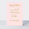 Wonderful You Cousin Birthday Card - Foil