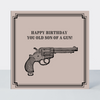 Vintage Icon Son Of A Gun Birthday Card