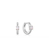 Ania Haie Silver Kyoto Opal Huggie Hoop Earrings