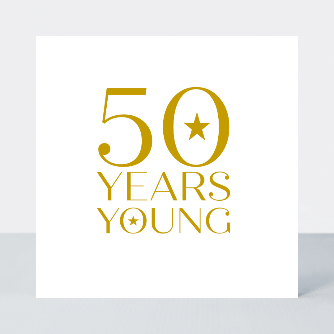 Only A Number Age 50 Birthday Card - Foil