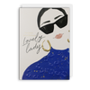 Moonlight Lovely Lady Birthday Card