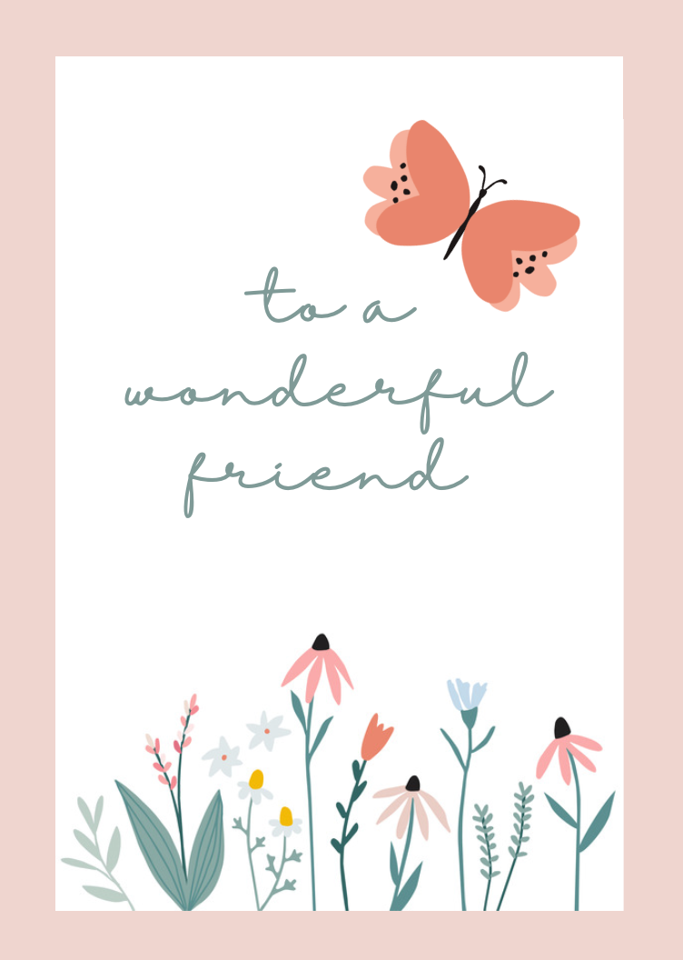 Fleur Wonderful Friend Card