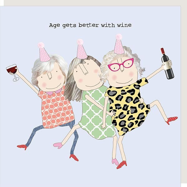Rosie Made A Thing Age Wine Girl Card