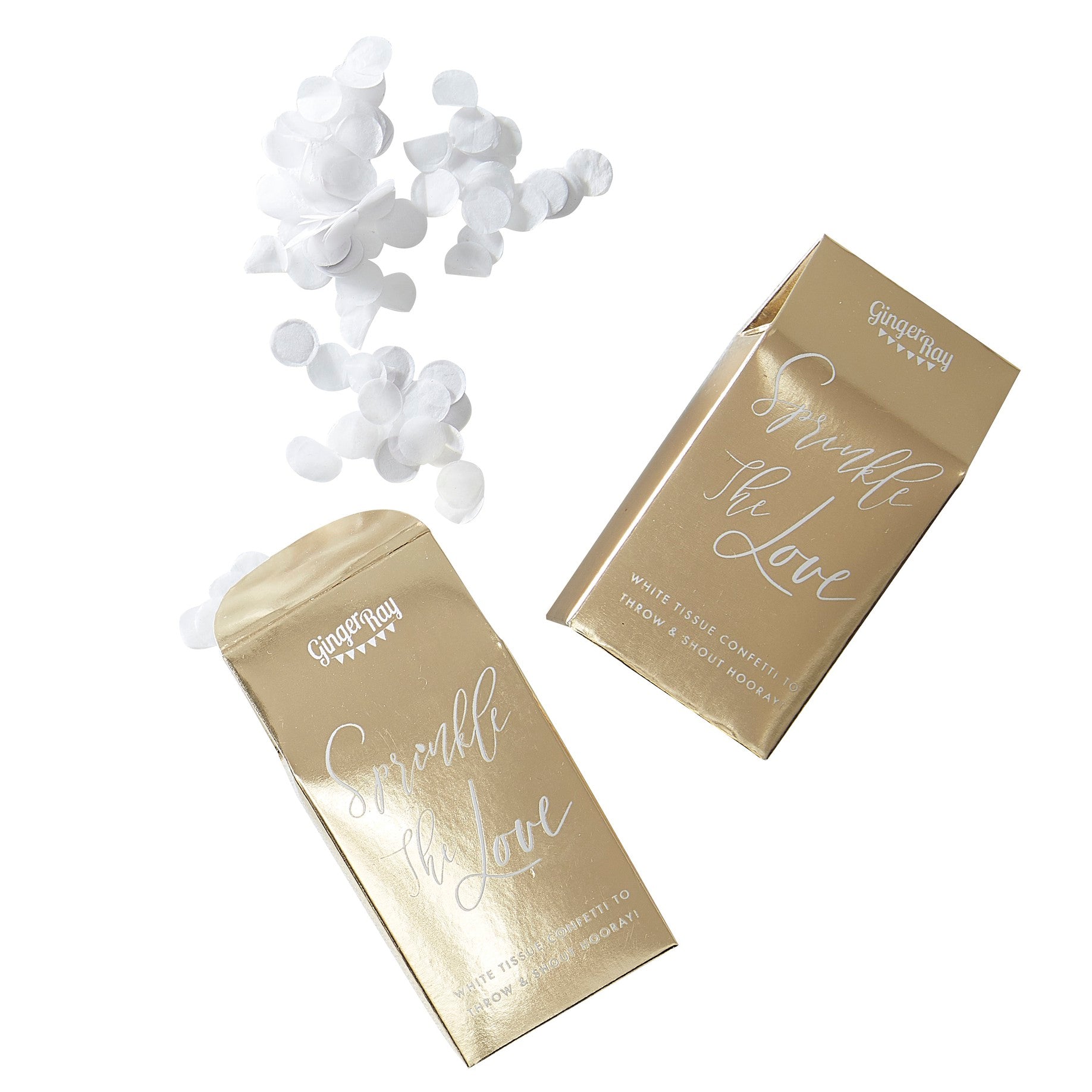 Wedding White Biodegradable Confetti Box
